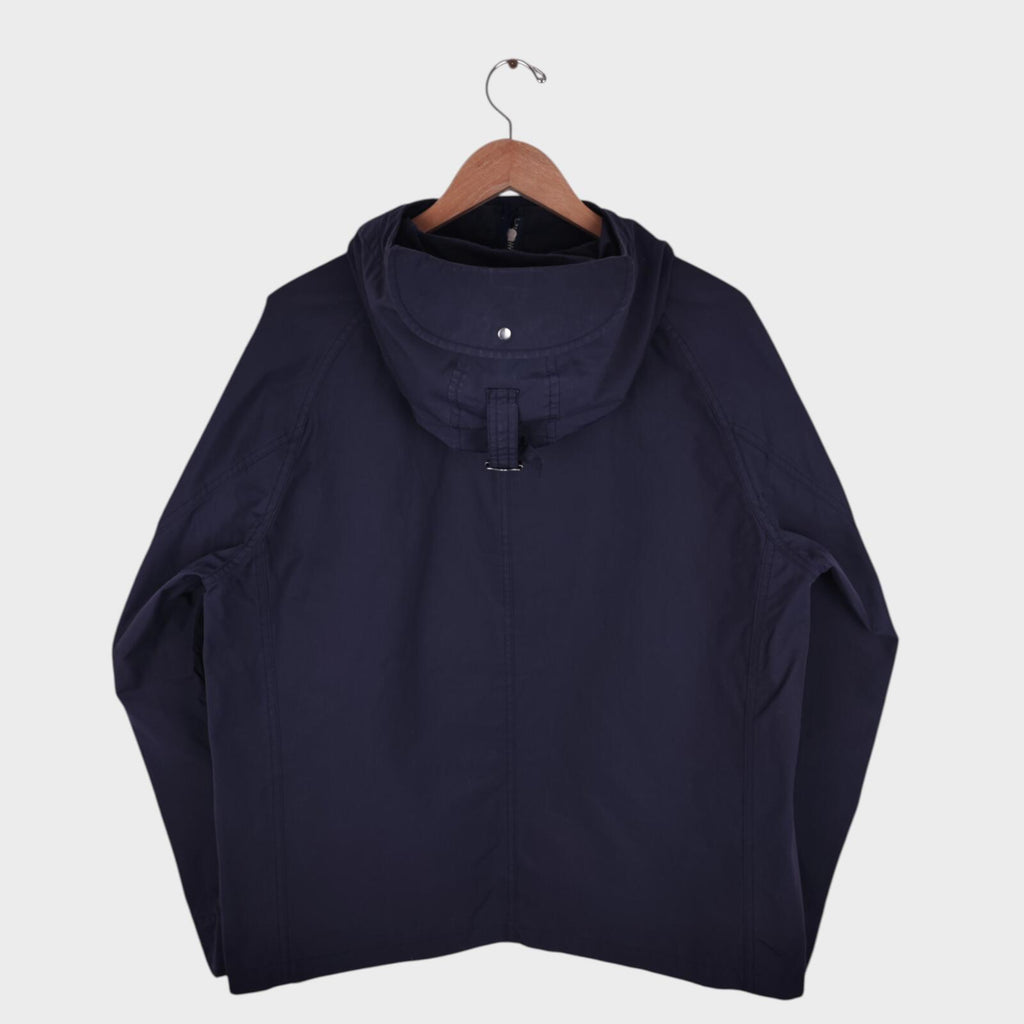 SOUNDMAN Men's Made in Japan Navy Blue Cotton Military Parka Jacket