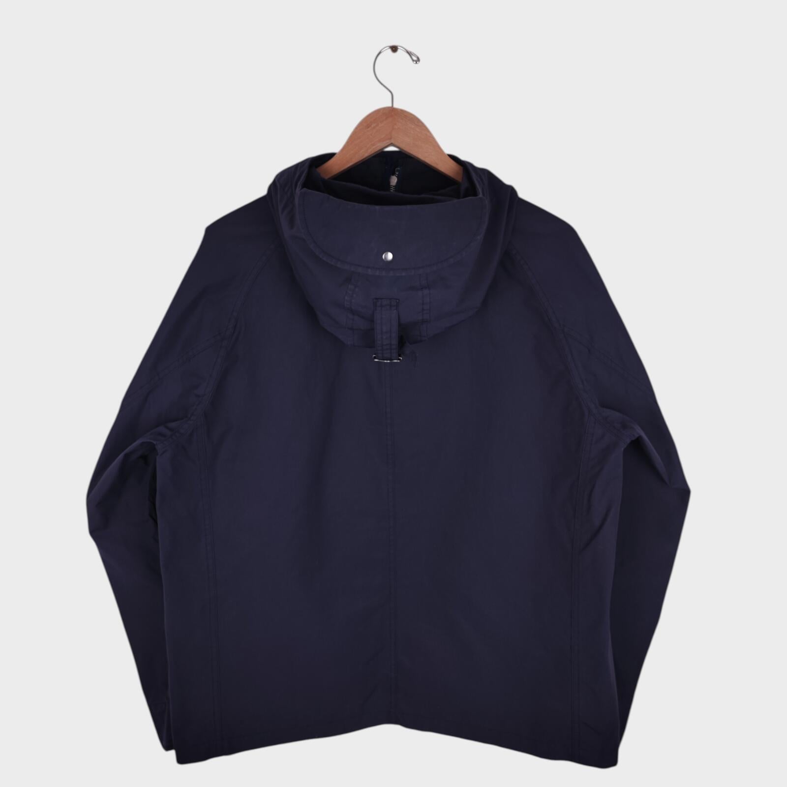 SOUNDMAN Men's Made in Japan Navy Blue Cotton Military Parka Jacket