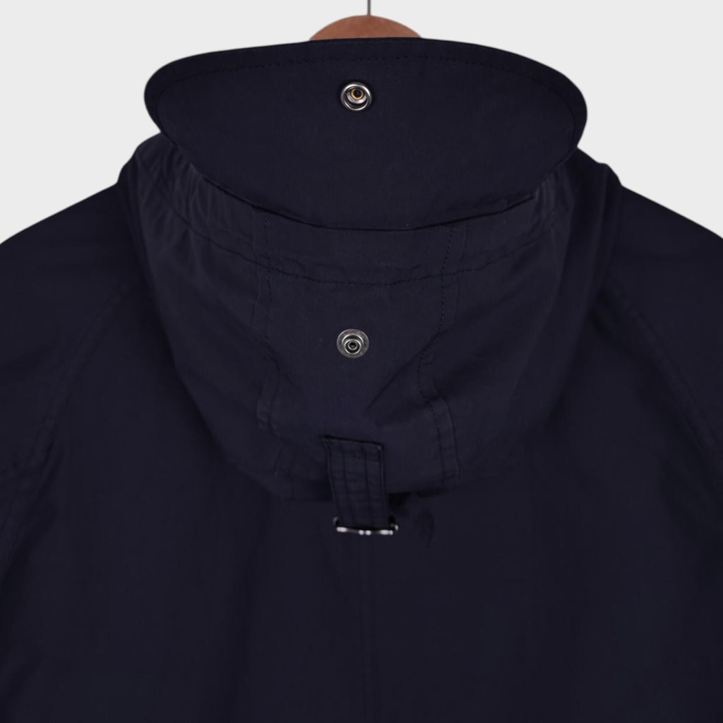 SOUNDMAN Men's Made in Japan Navy Blue Cotton Military Parka Jacket
