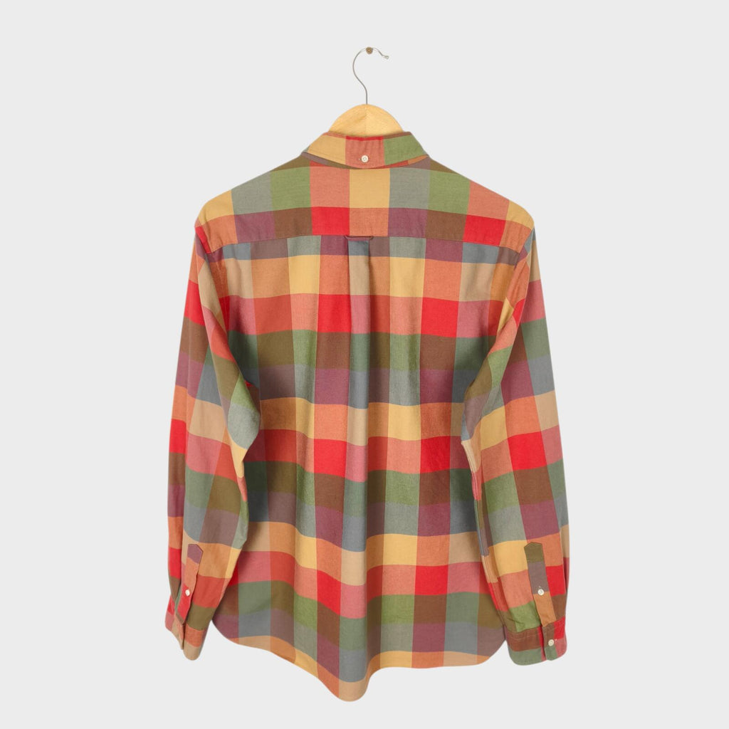BEAMS PLUS Men's Made in Japan Multicoloured Check Shirt