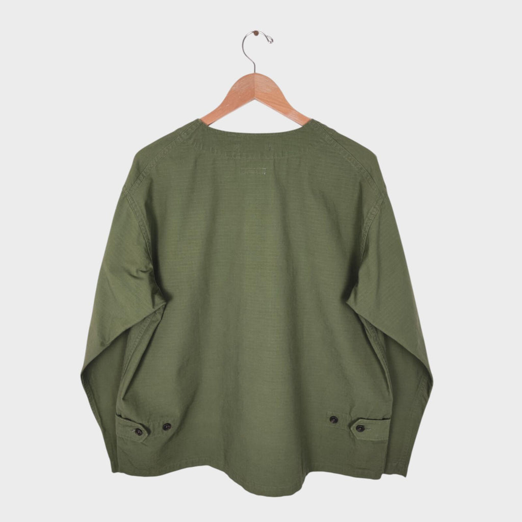 ENGINEERED GARMENTS Men's Green Made in USA Ripstop Cotton Cardigan Jacket