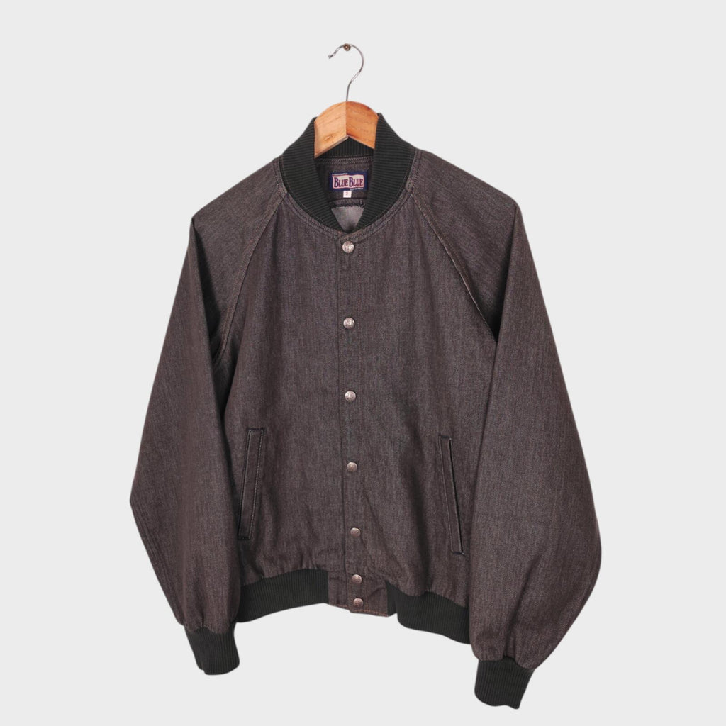 BLUE BLUE JAPAN Men's Made in Japan Brown Denim Bomber Jacket