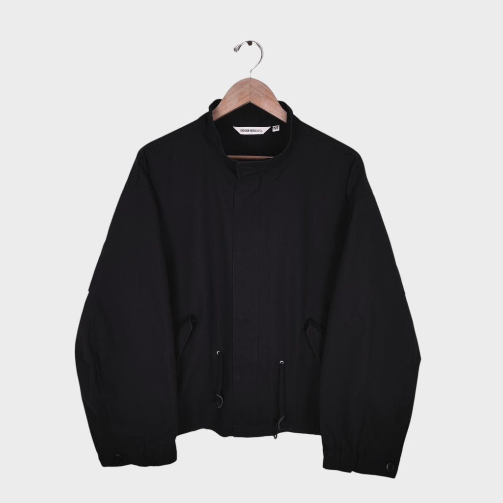 UNIFORM BRIDGE Men's Black Oversized Fit M65 Fishtail Jacket