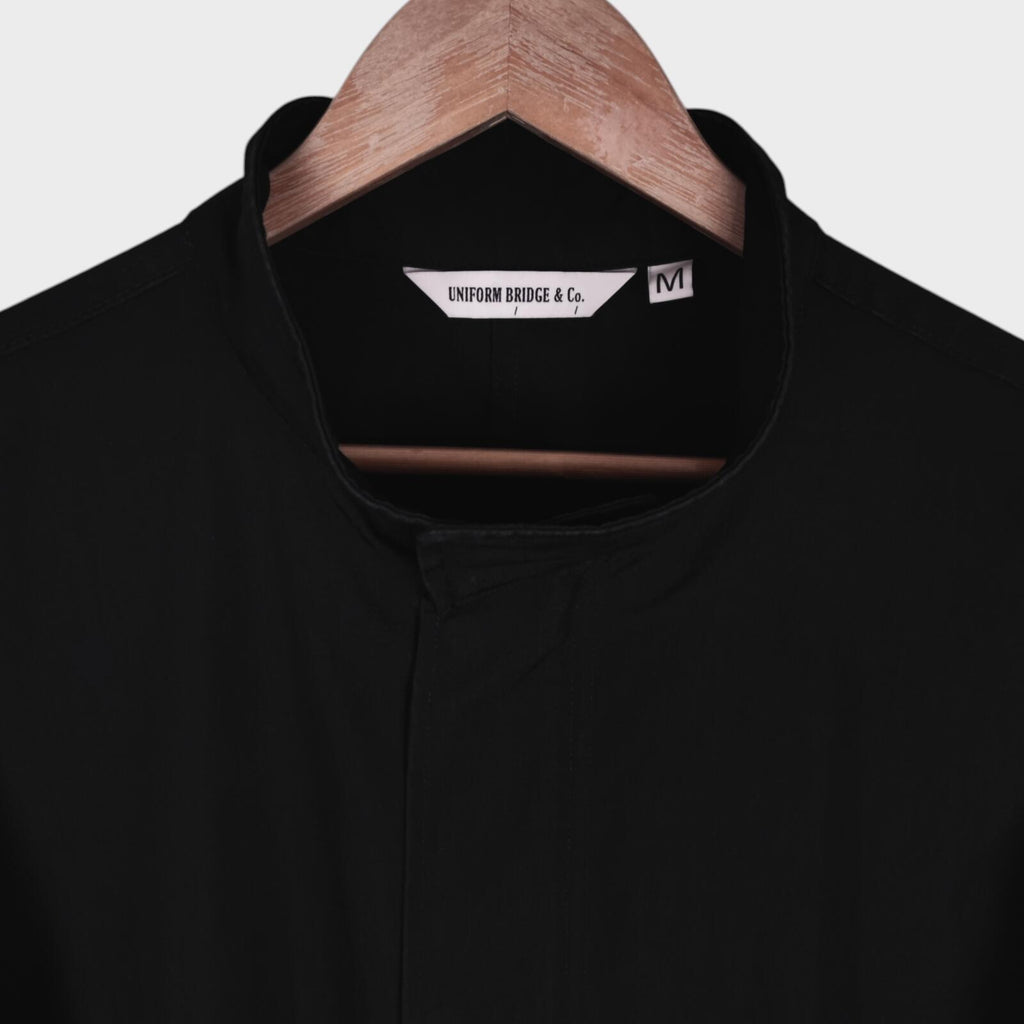 UNIFORM BRIDGE Men's Black Oversized Fit M65 Fishtail Jacket