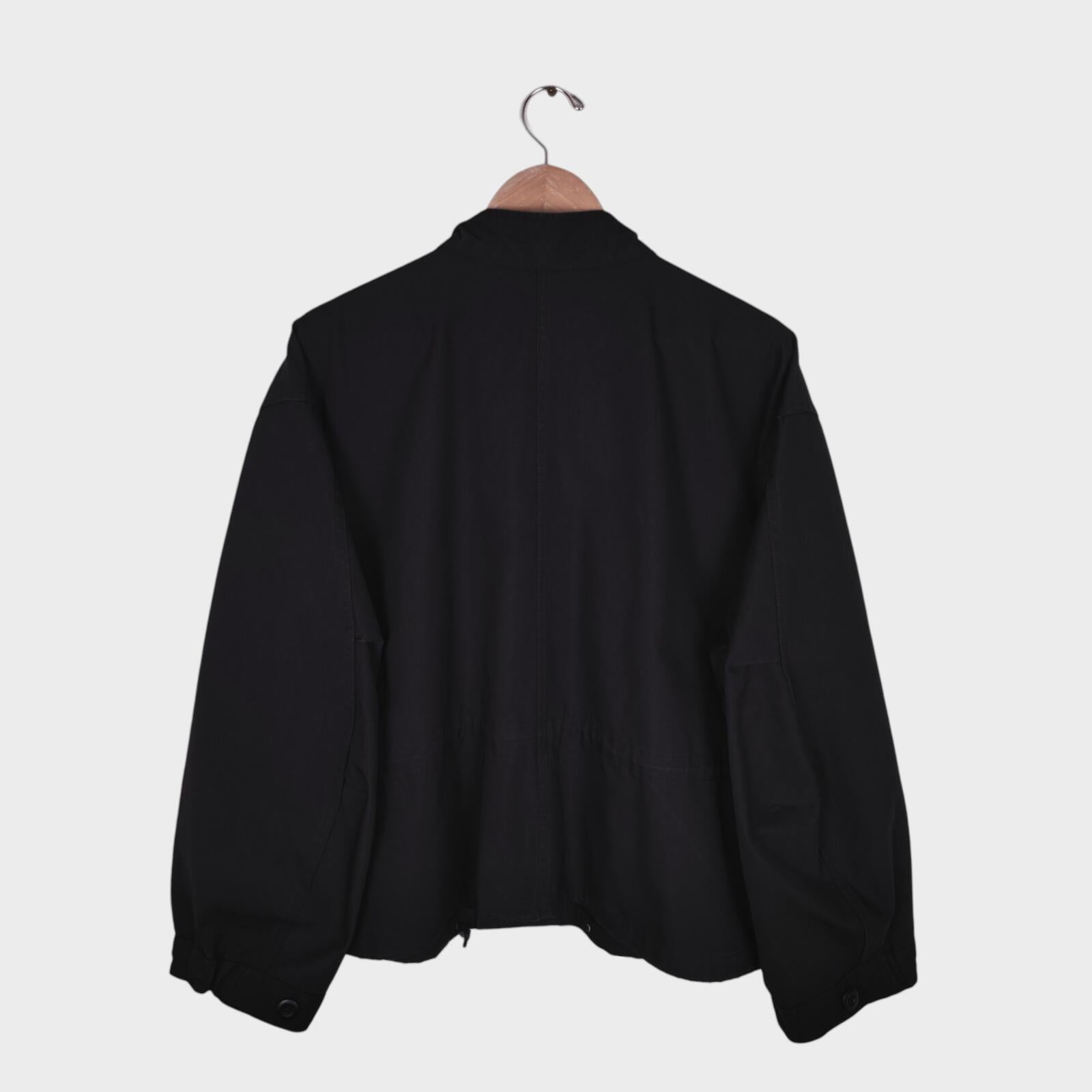 UNIFORM BRIDGE Men's Black Oversized Fit M65 Fishtail Jacket