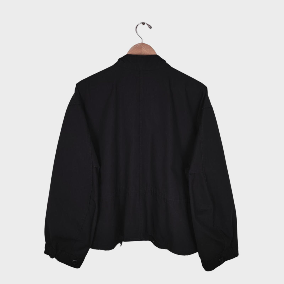 UNIFORM BRIDGE Men's Black Oversized Fit M65 Fishtail Jacket