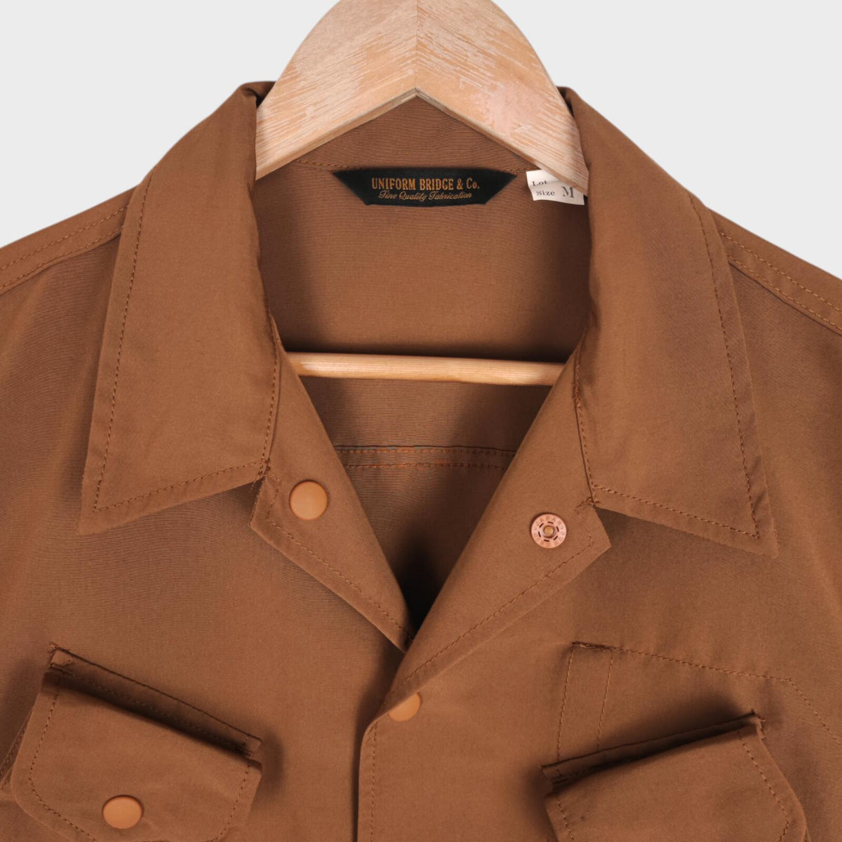 UNIFORM BRIDGE Men's Brown Canadian Combat Jacket