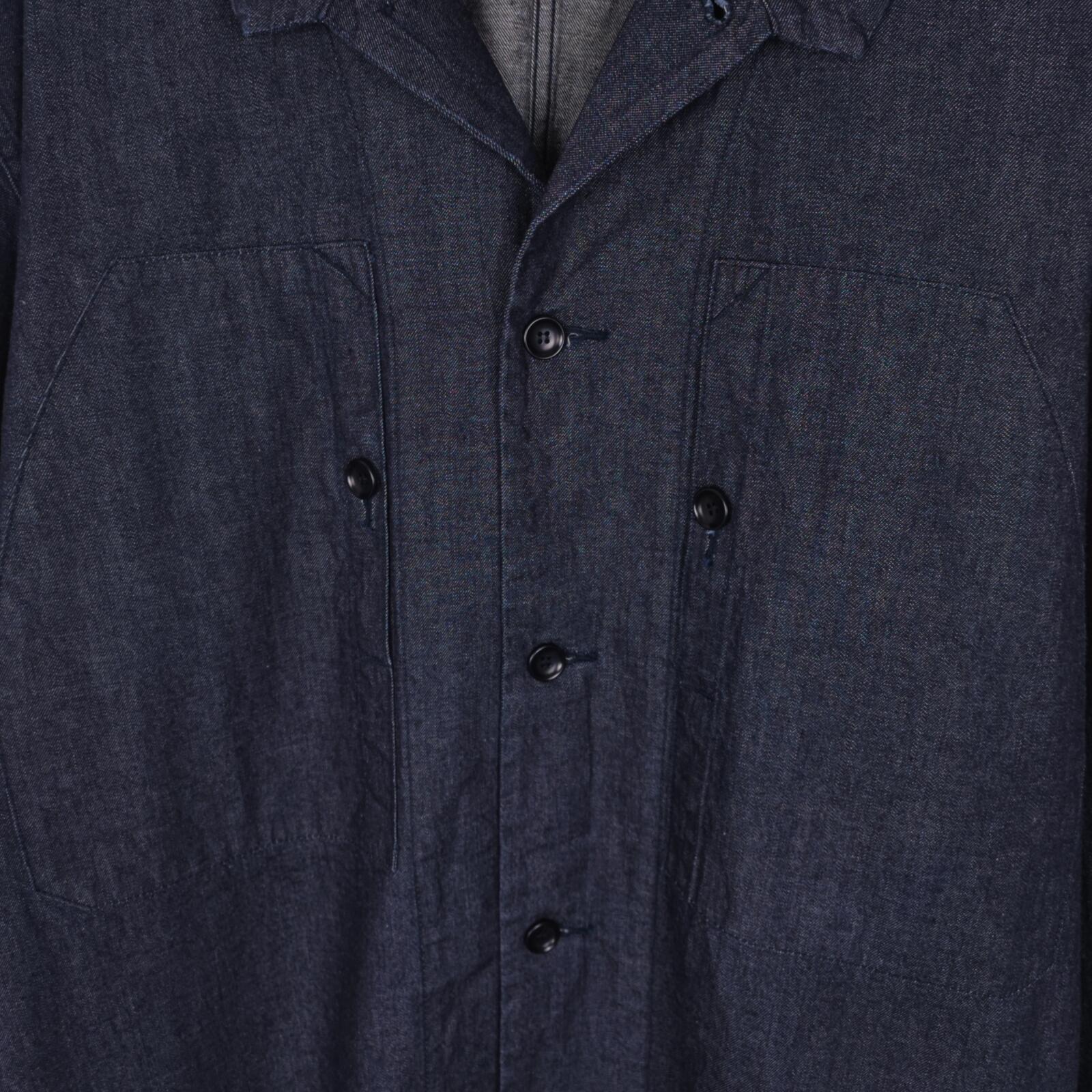 TIGRE BROCANTE Men's Made in Japan Relaxed Fit Denim Utility Jacket