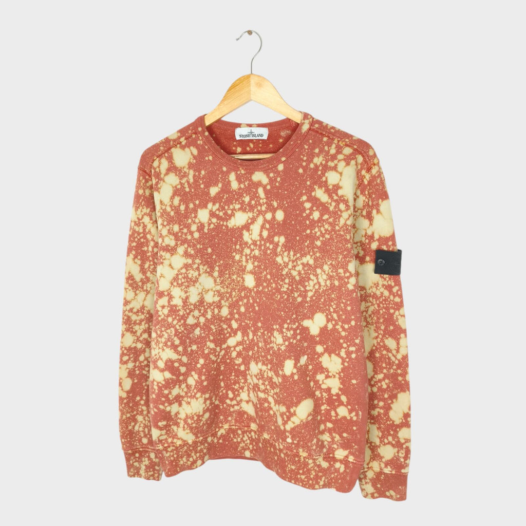 STONE ISLAND Men's Custom Acid Dye Compass Badge Sweatshirt
