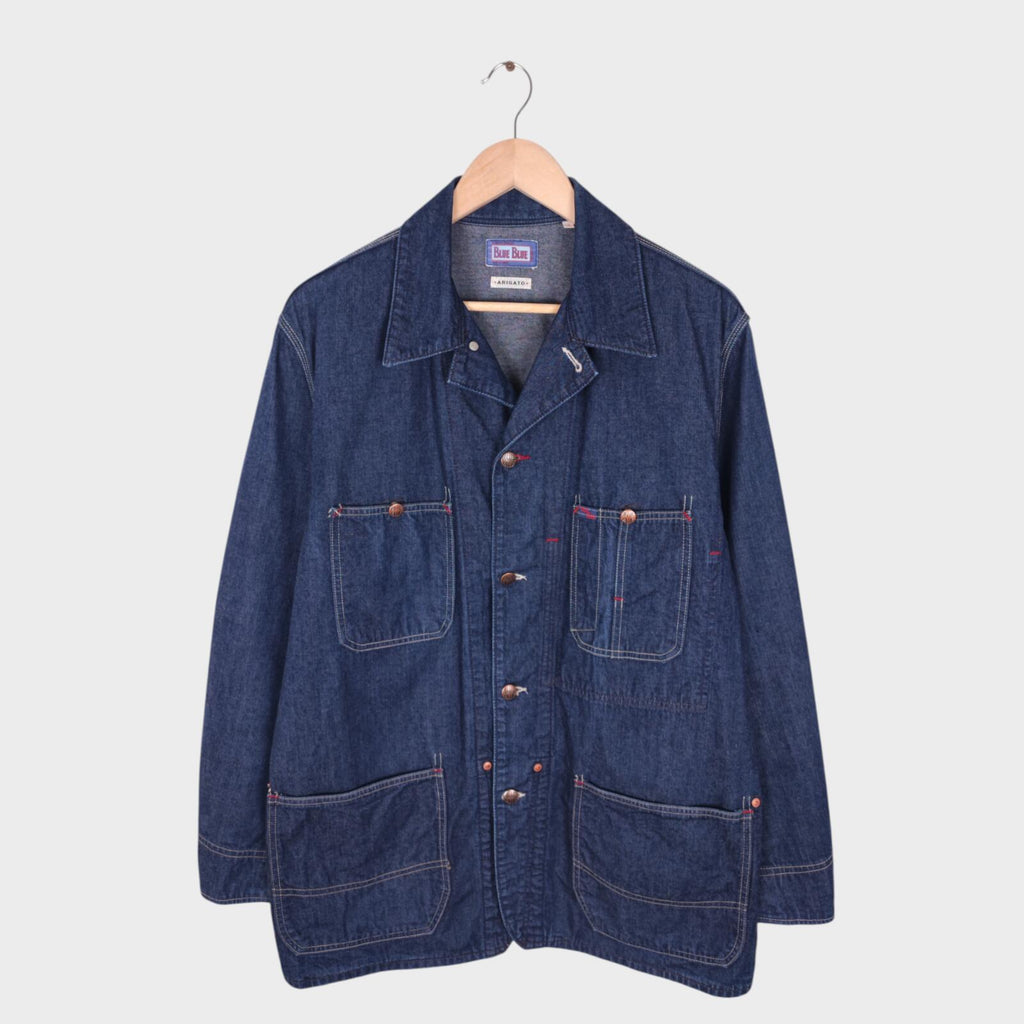 BLUE BLUE JAPAN Men's Made in Japan Blue Denim Chore Jacket