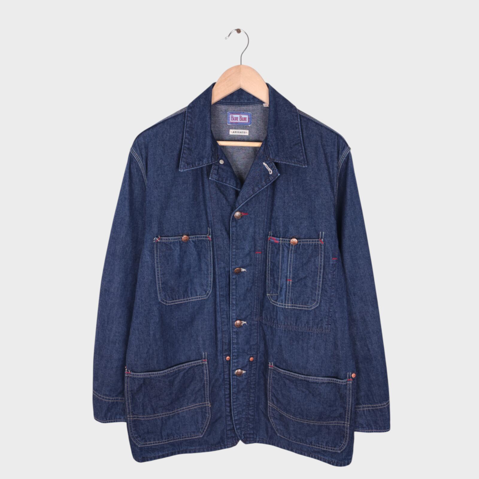 BLUE BLUE JAPAN Men's Made in Japan Blue Denim Chore Jacket