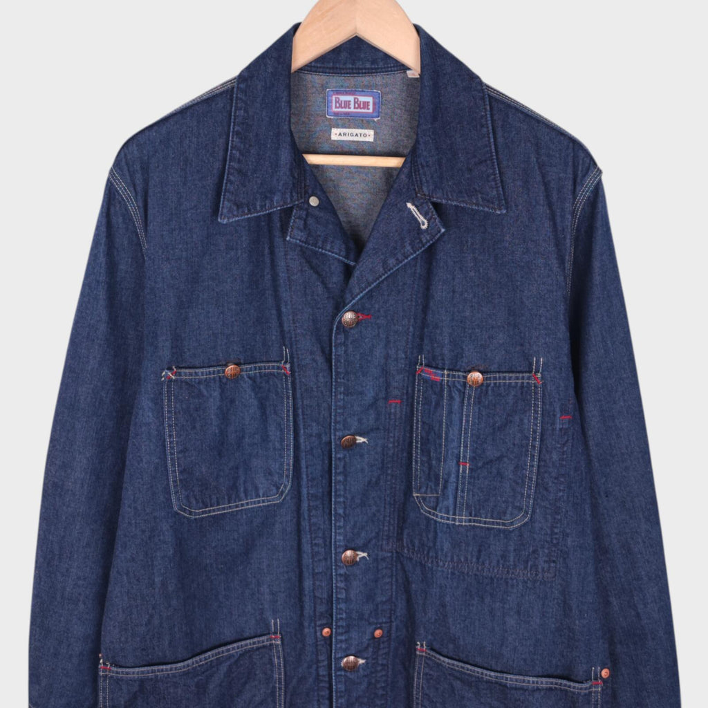 BLUE BLUE JAPAN Men's Made in Japan Blue Denim Chore Jacket