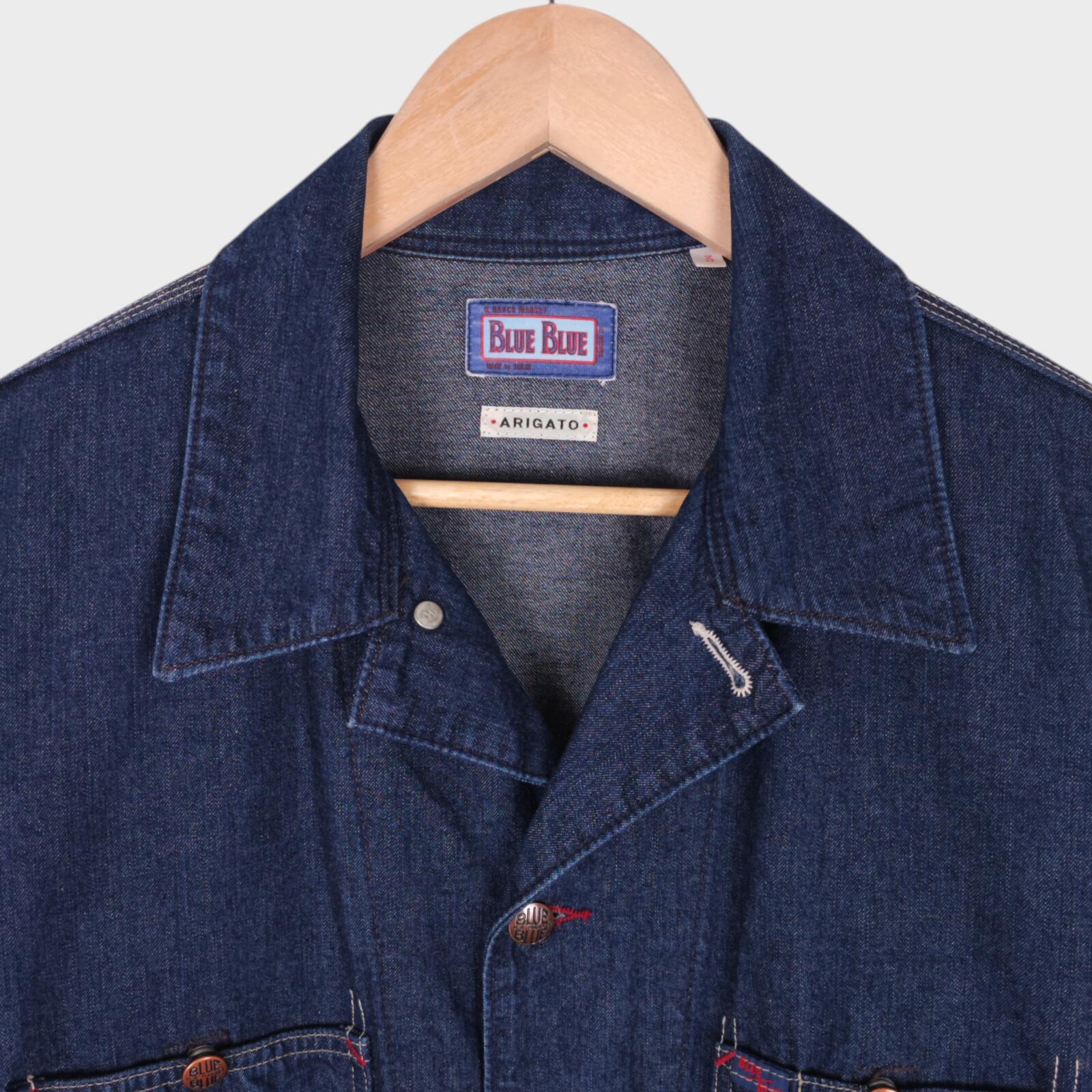 BLUE BLUE JAPAN Men's Made in Japan Blue Denim Chore Jacket