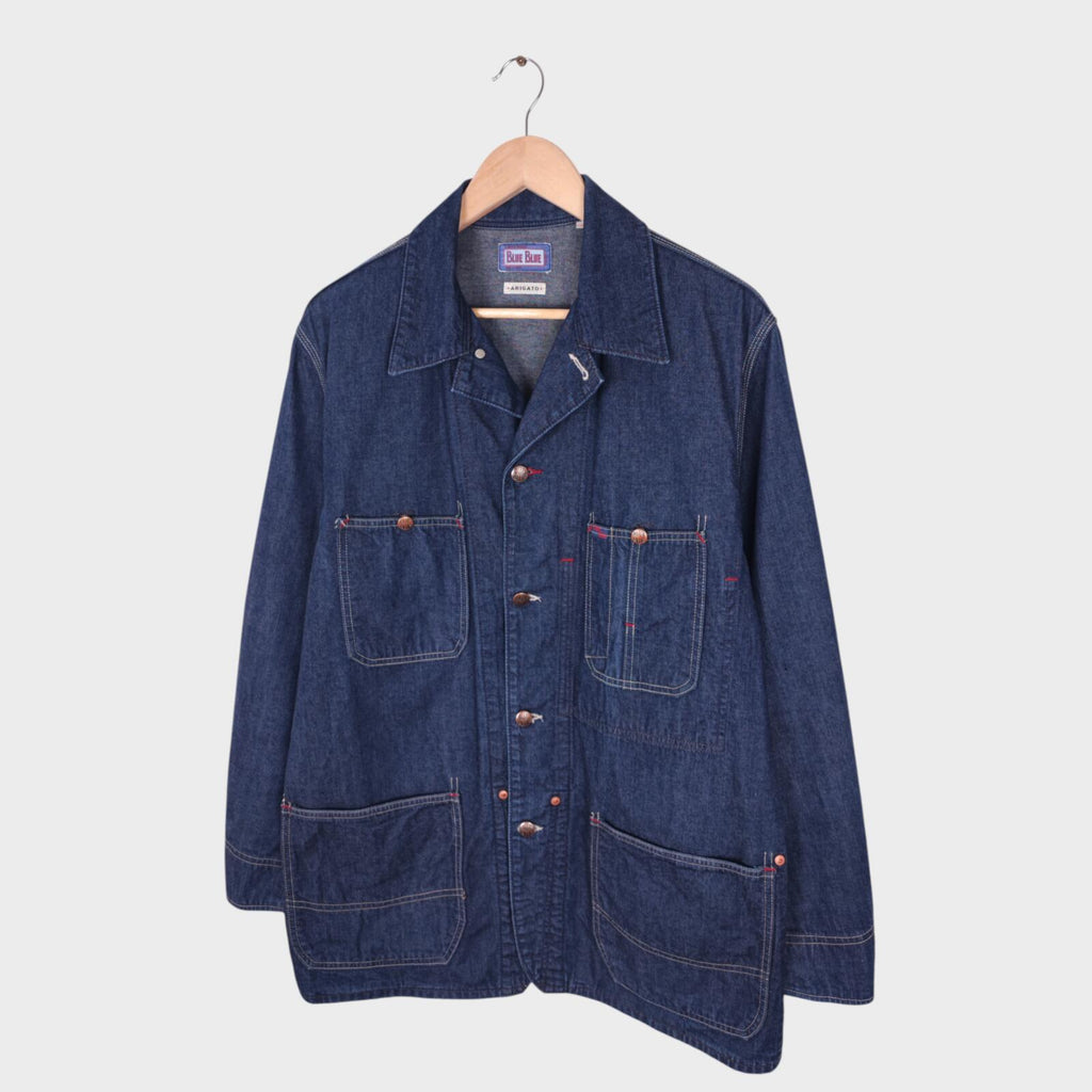 BLUE BLUE JAPAN Men's Made in Japan Blue Denim Chore Jacket