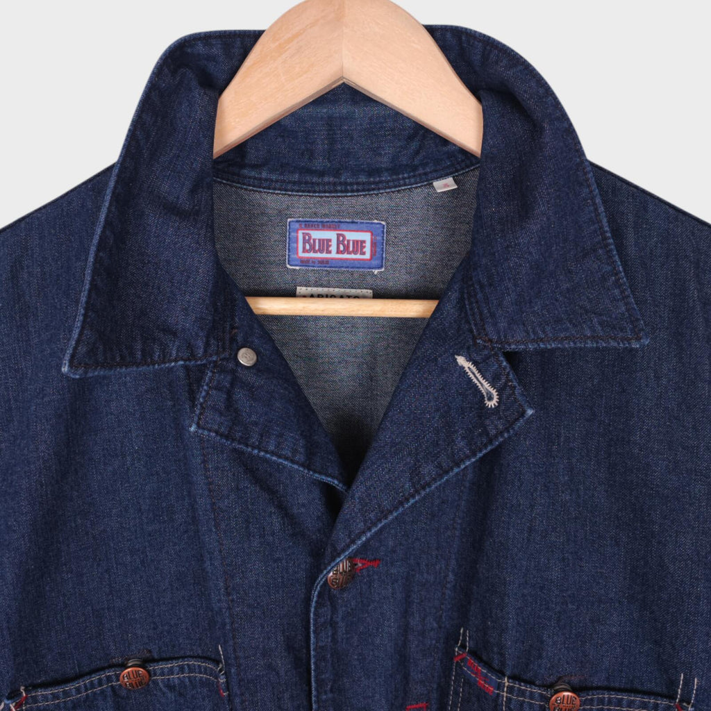 BLUE BLUE JAPAN Men's Made in Japan Blue Denim Chore Jacket