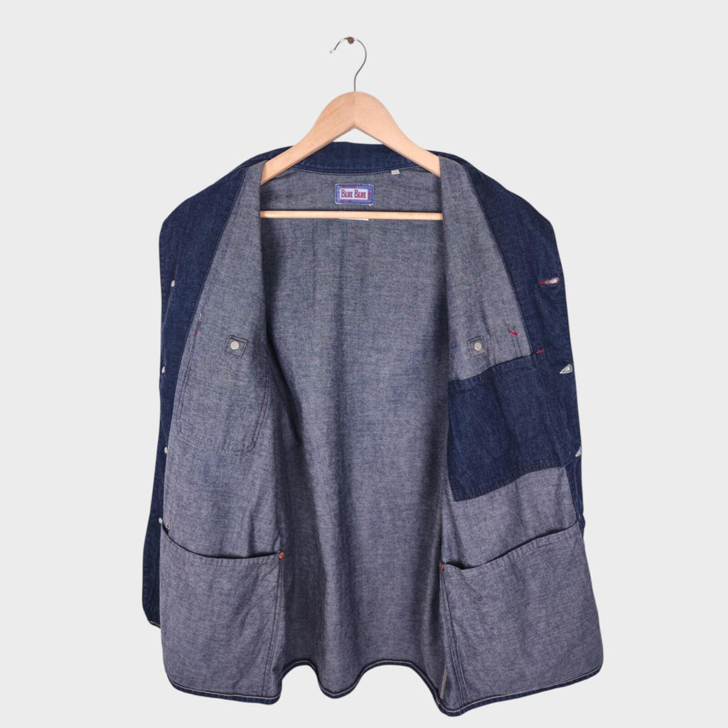 BLUE BLUE JAPAN Men's Made in Japan Blue Denim Chore Jacket