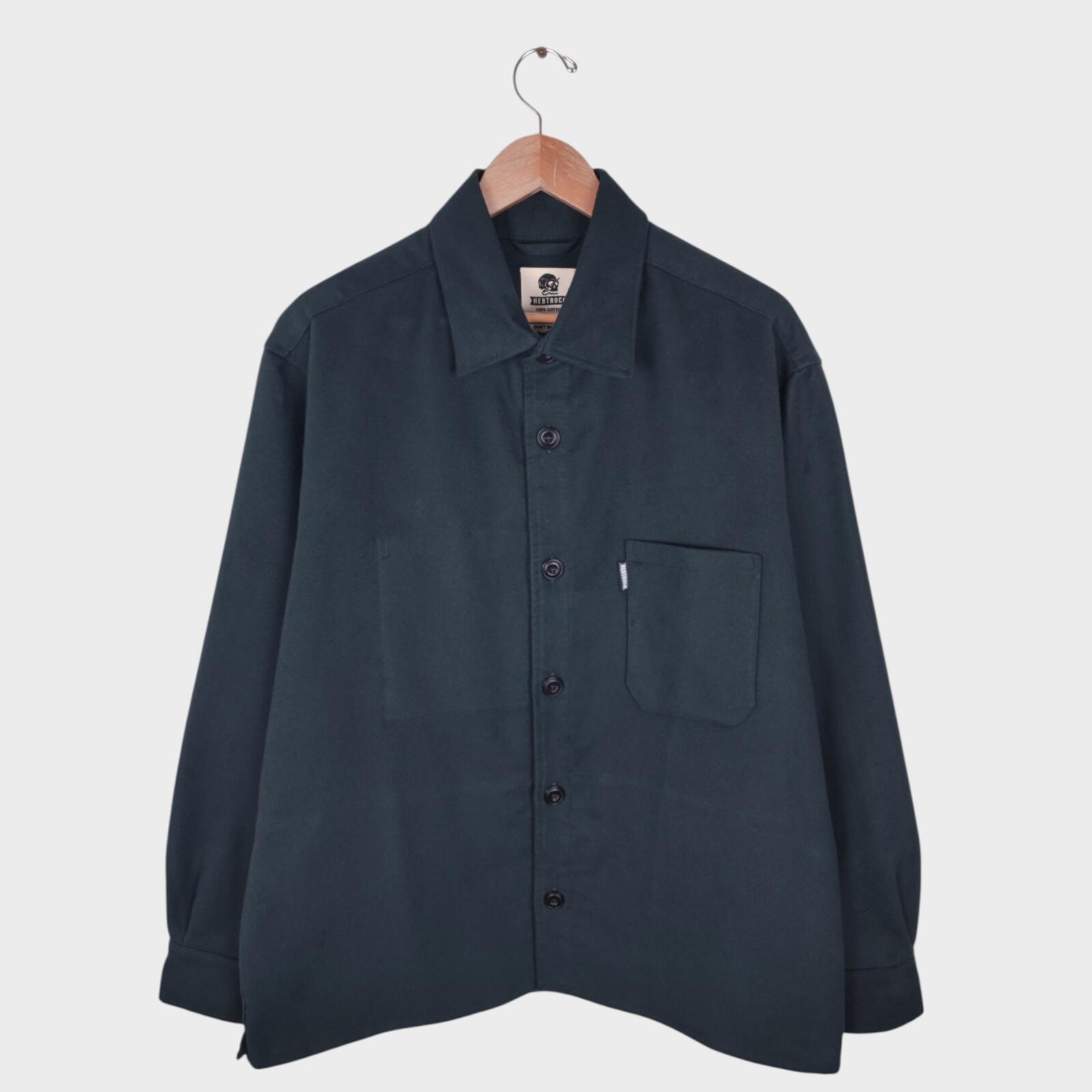 HEBTROCO Men's Made in England Heavyweight Moleskin Jacket