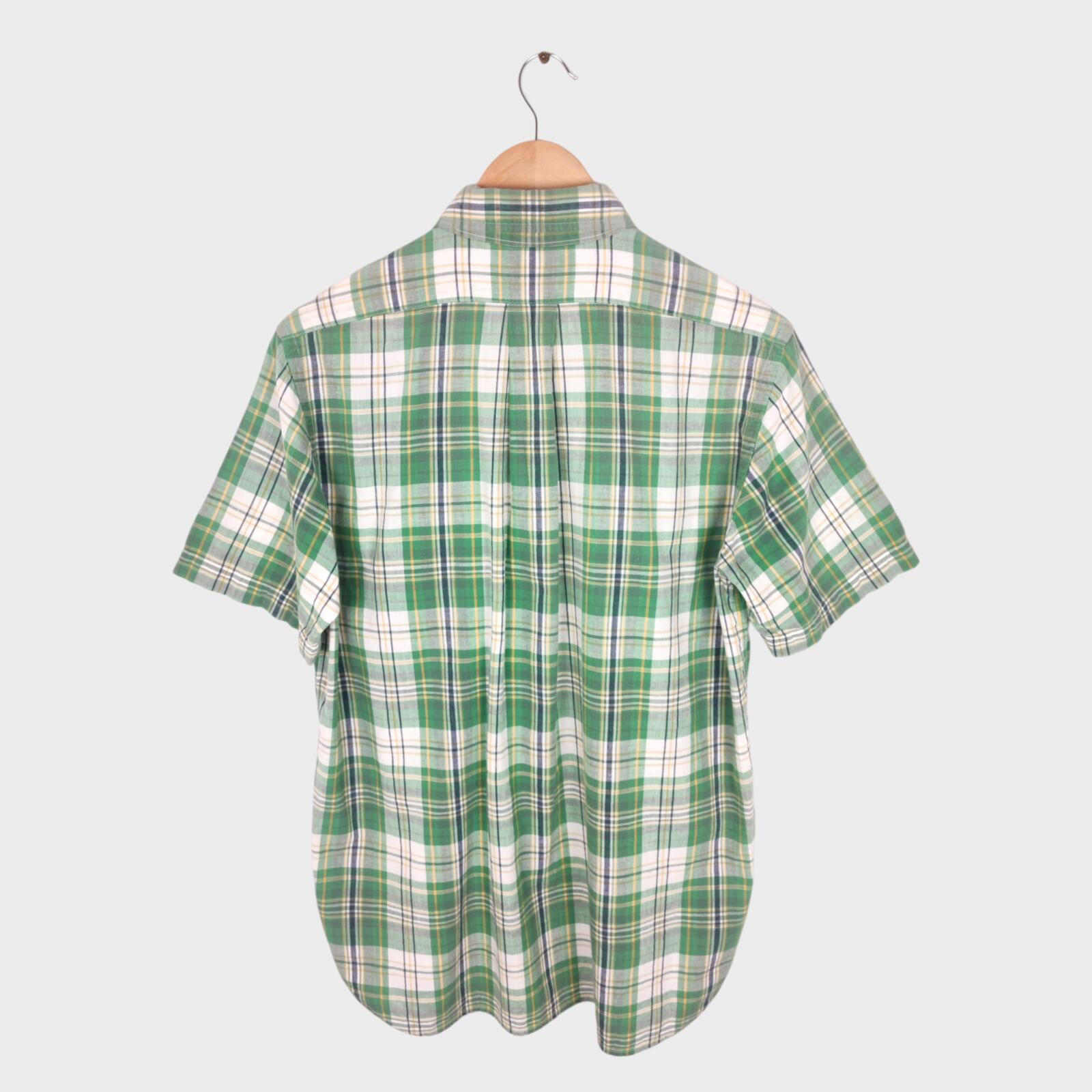 WAREHOUSE & CO. Men's Made in Japan Checked Oxford Cotton Short Sleeved Shirt