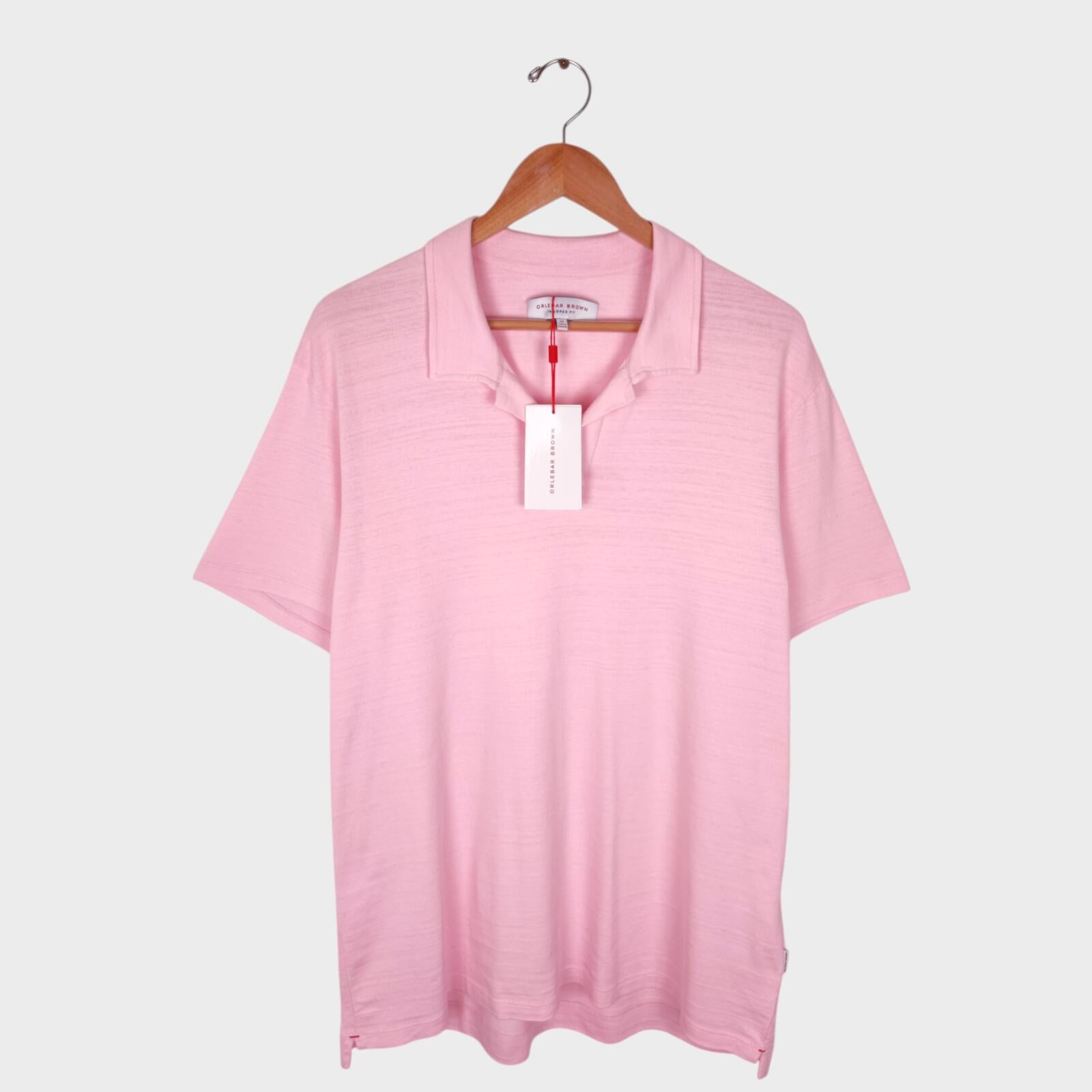 ORLEBAR BROWN Men's Camelia Pink Tailored Fit Felix Polo Shirt