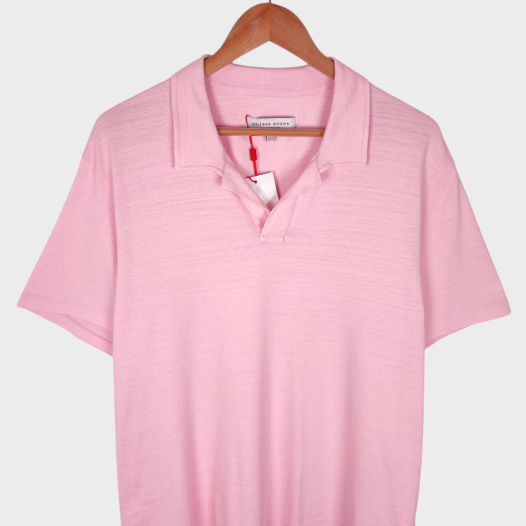 ORLEBAR BROWN Men's Camelia Pink Tailored Fit Felix Polo Shirt