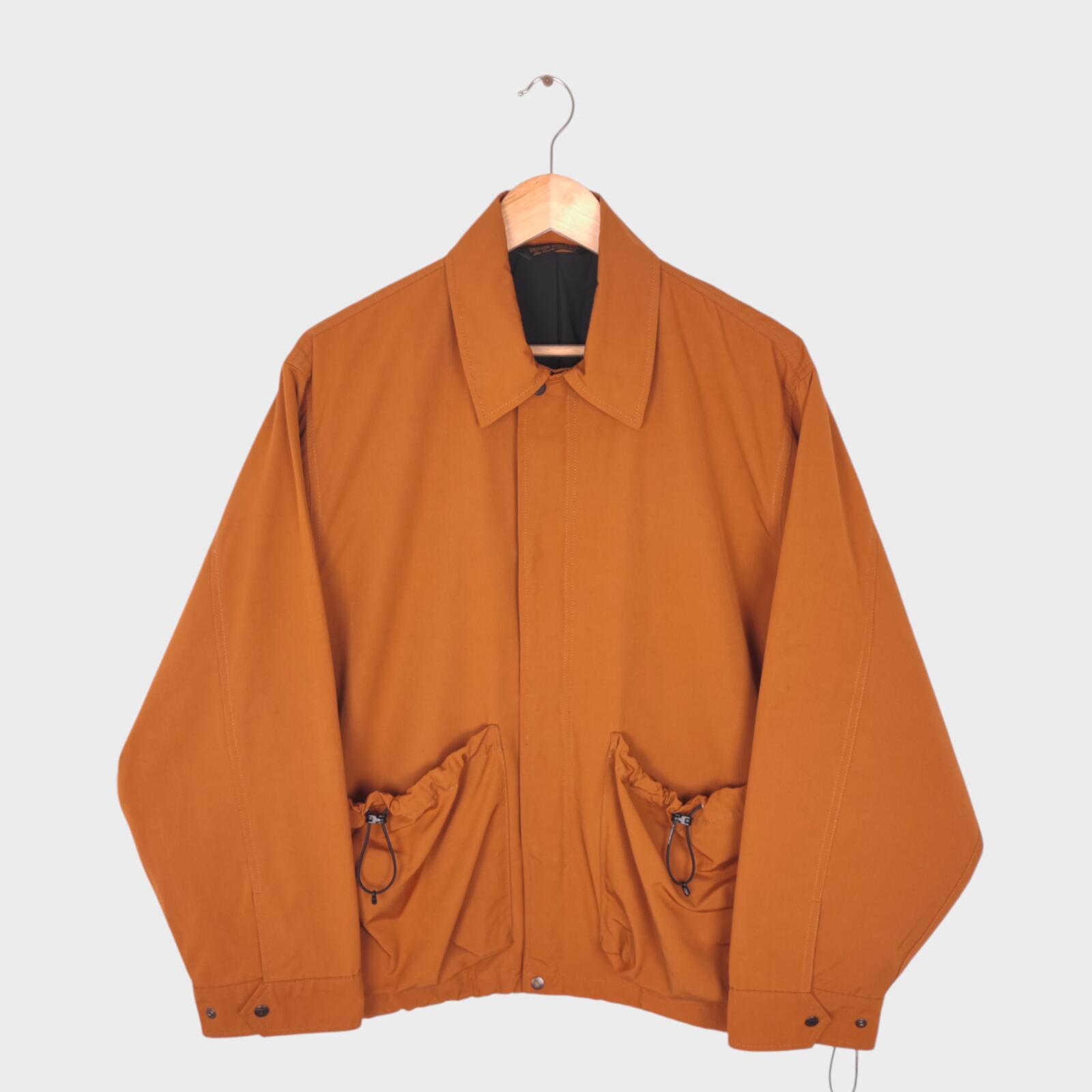UNIFORM BRIDGE Men's Burnt Orange Oversized Fit Blouson Jacket