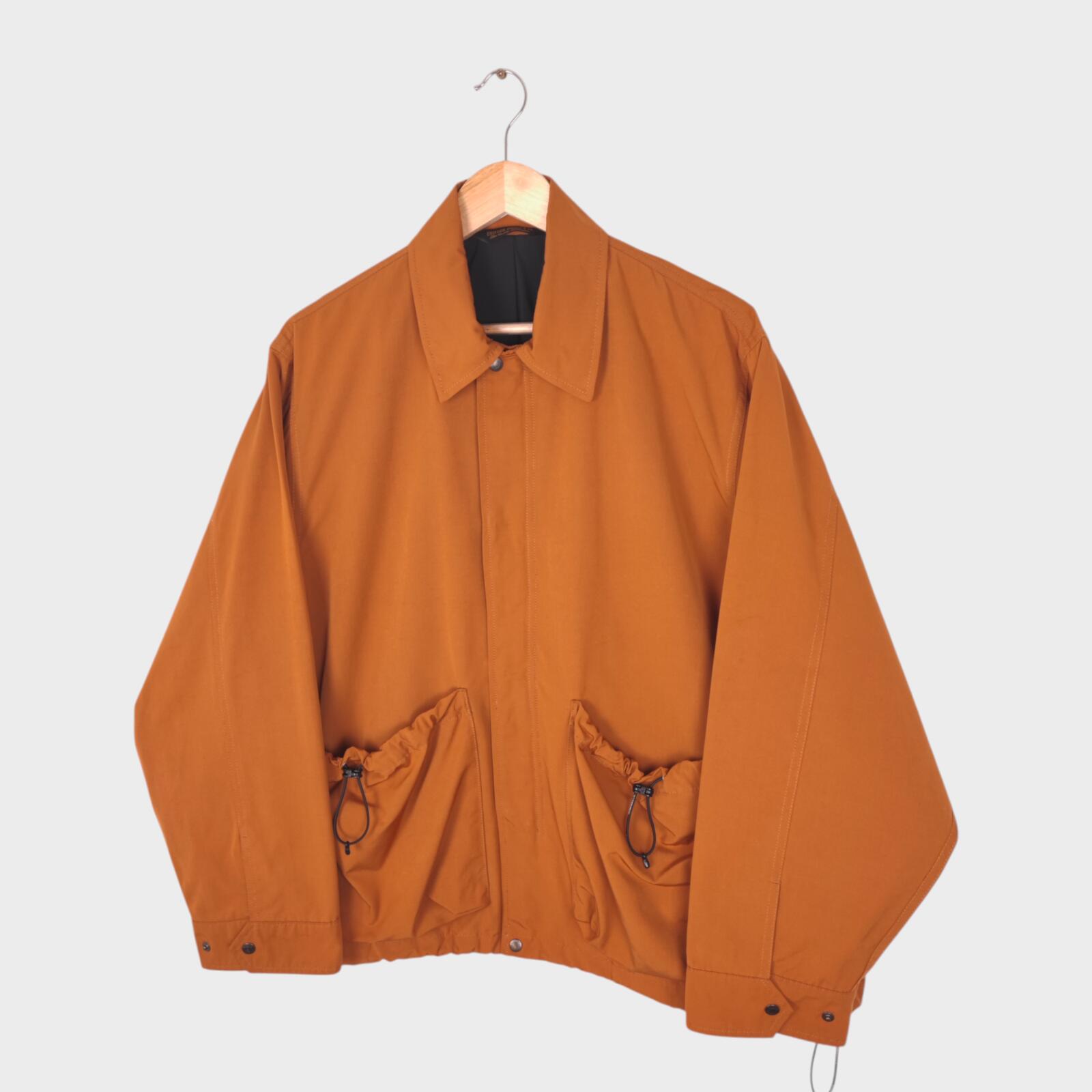 UNIFORM BRIDGE Men's Burnt Orange Oversized Fit Blouson Jacket