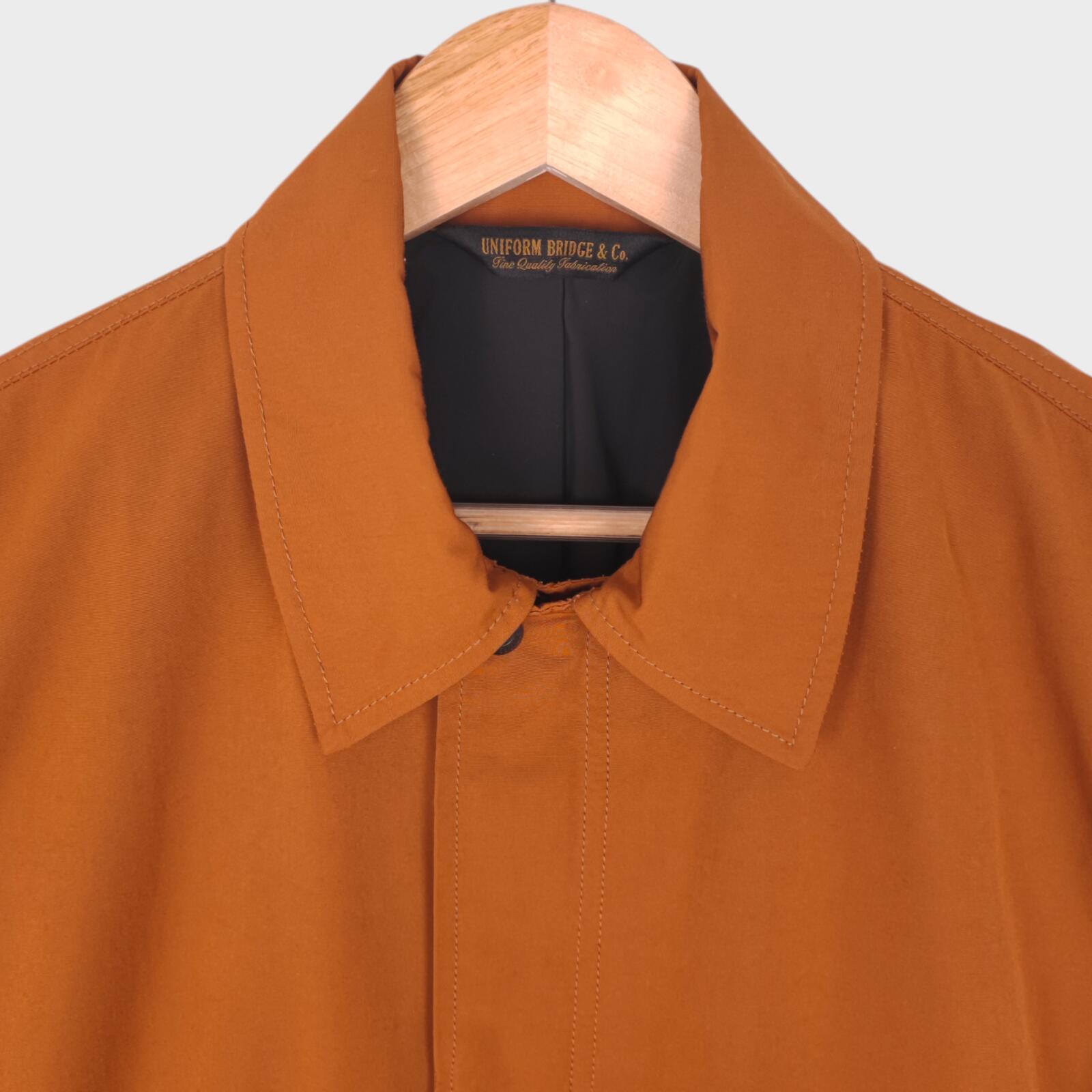UNIFORM BRIDGE Men's Burnt Orange Oversized Fit Blouson Jacket