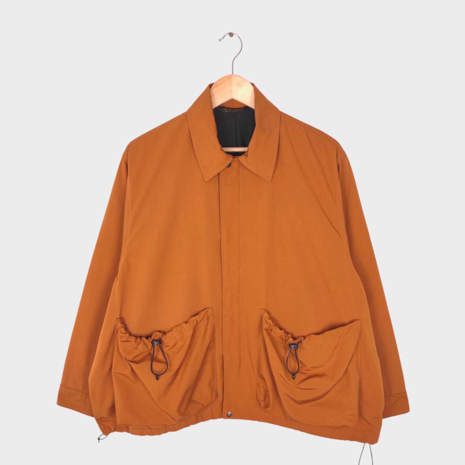 UNIFORM BRIDGE Men's Burnt Orange Oversized Fit Blouson Jacket