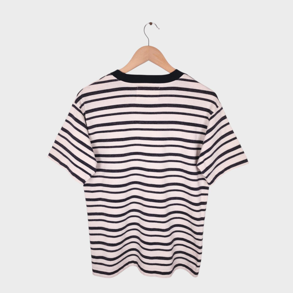 MHL MARGARET HOWELL Men's Made in Japan Striped Heavy Cotton T-Shirt
