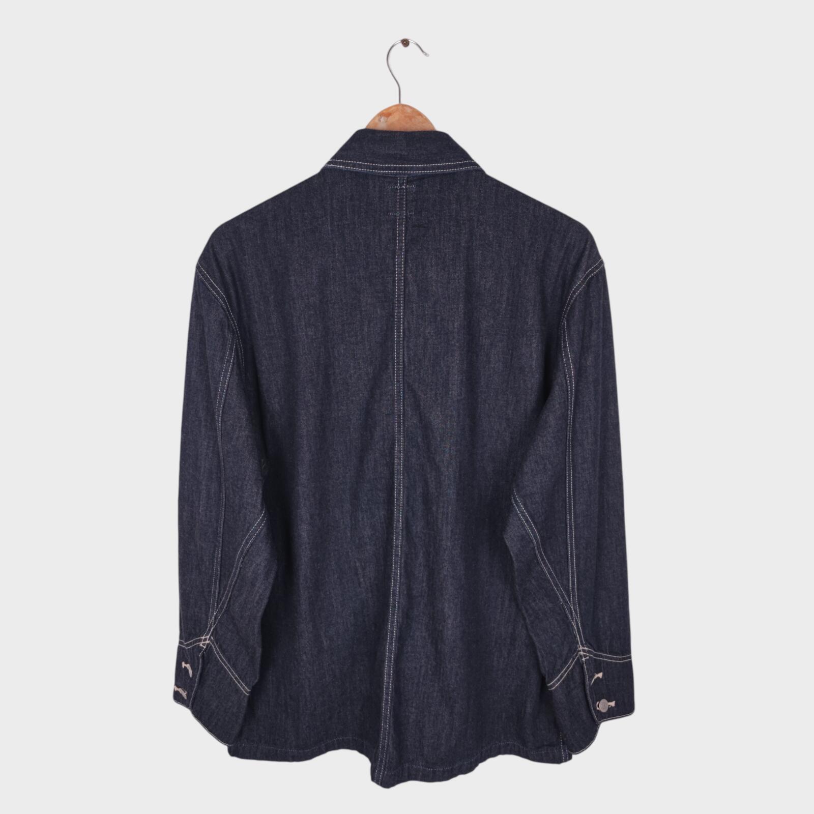 EDWIN Japan Men's Dark Blue Denim Chore Jacket