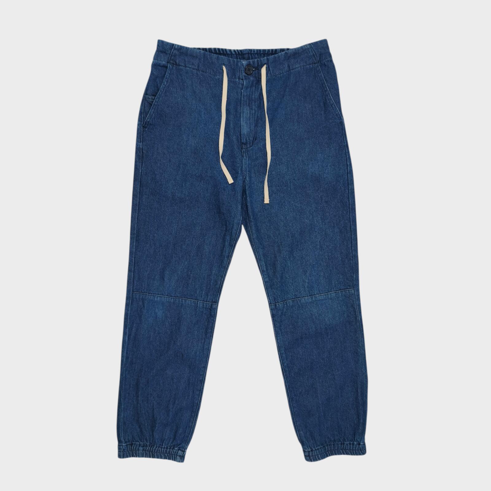 EDWIN Men's Blue Denim Elasticated Waist Trousers