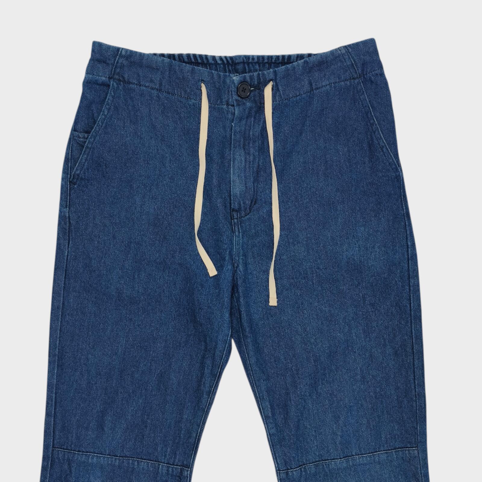 EDWIN Men's Blue Denim Elasticated Waist Trousers