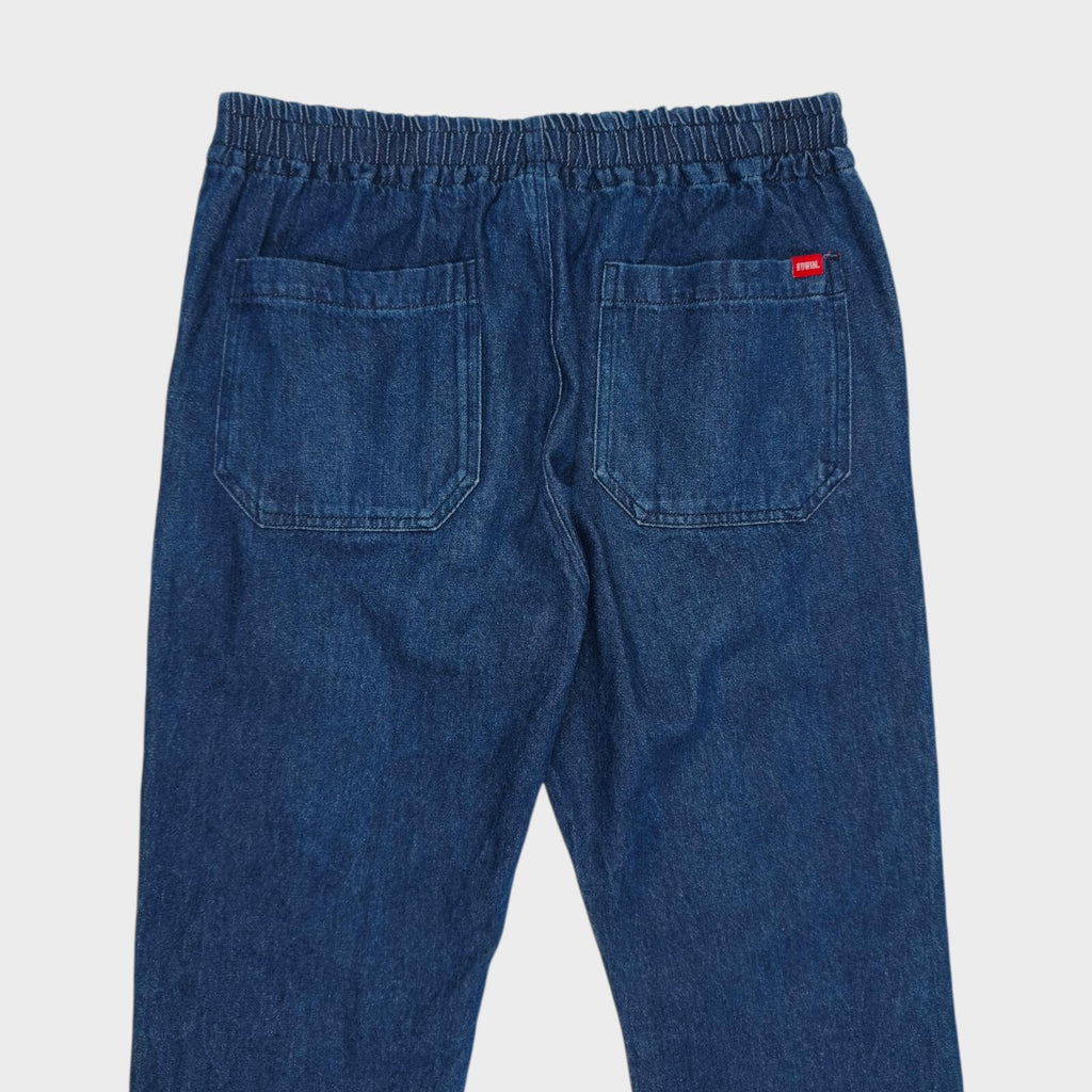 EDWIN Men's Blue Denim Elasticated Waist Trousers
