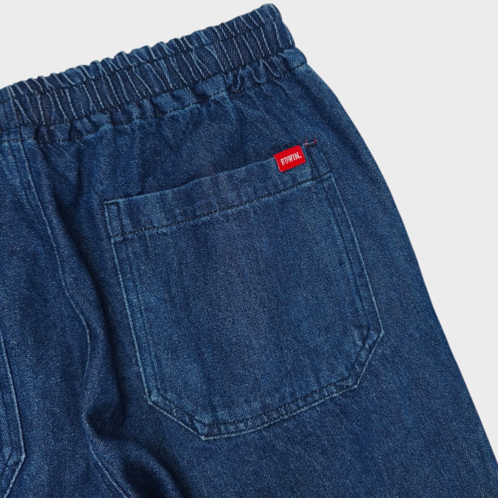 EDWIN Men's Blue Denim Elasticated Waist Trousers