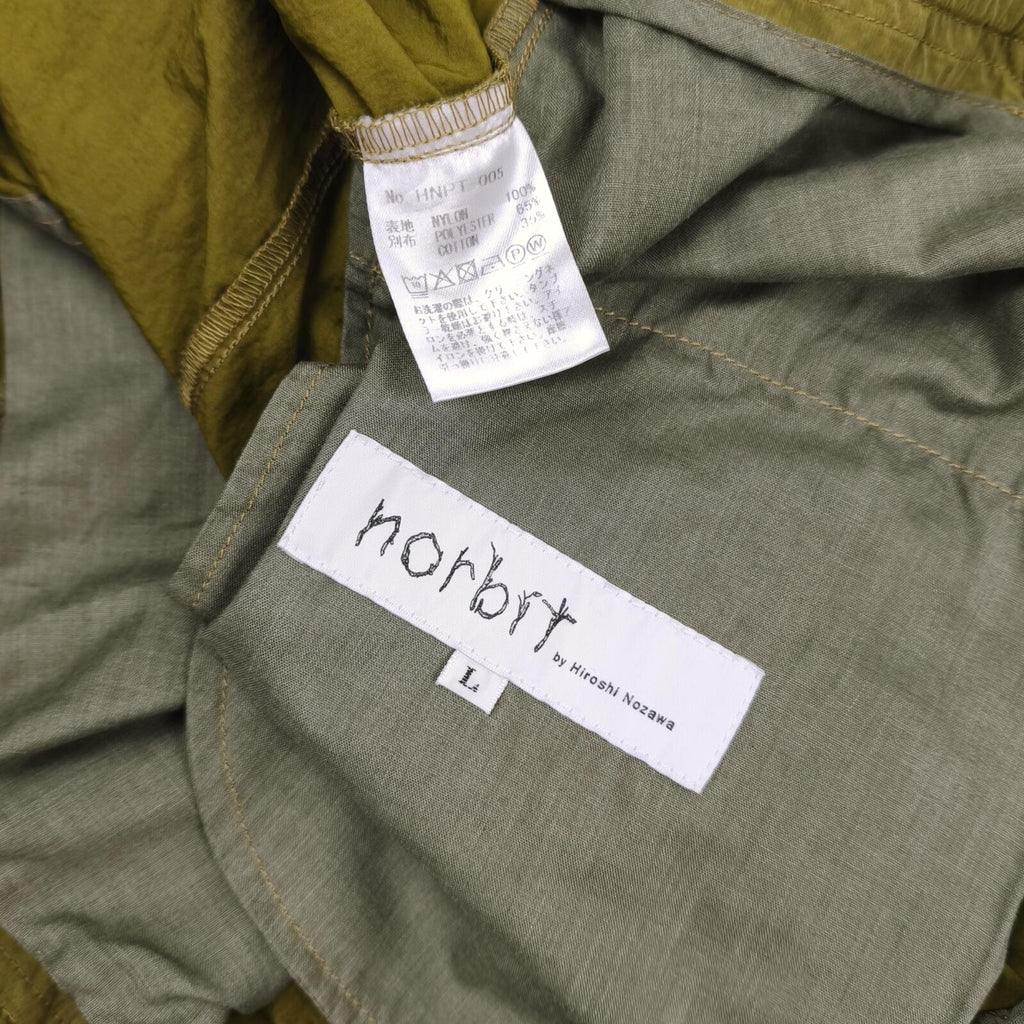 NORBIT BY HIROSHI NOZAWA Men's Olive Green Nylon Cargo Shorts