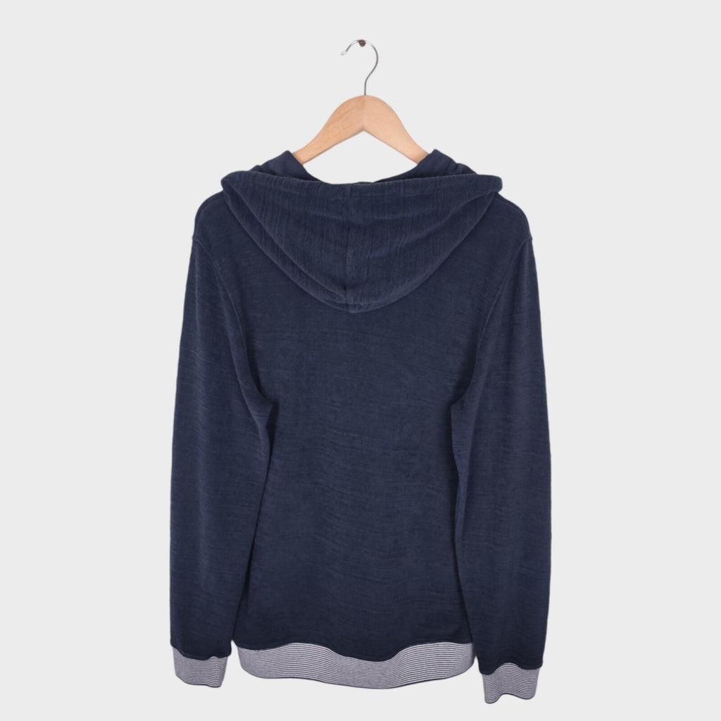 ORLEBAR BROWN Men's Navy Blue Norris Towelling Hoodie