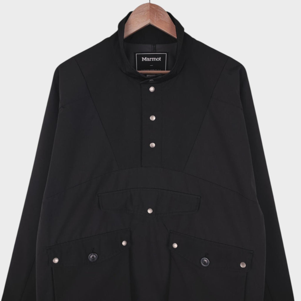UNIFORM BRIDGE x MARMOT Men's Black Relaxed Fit Anorak Smock Jacket