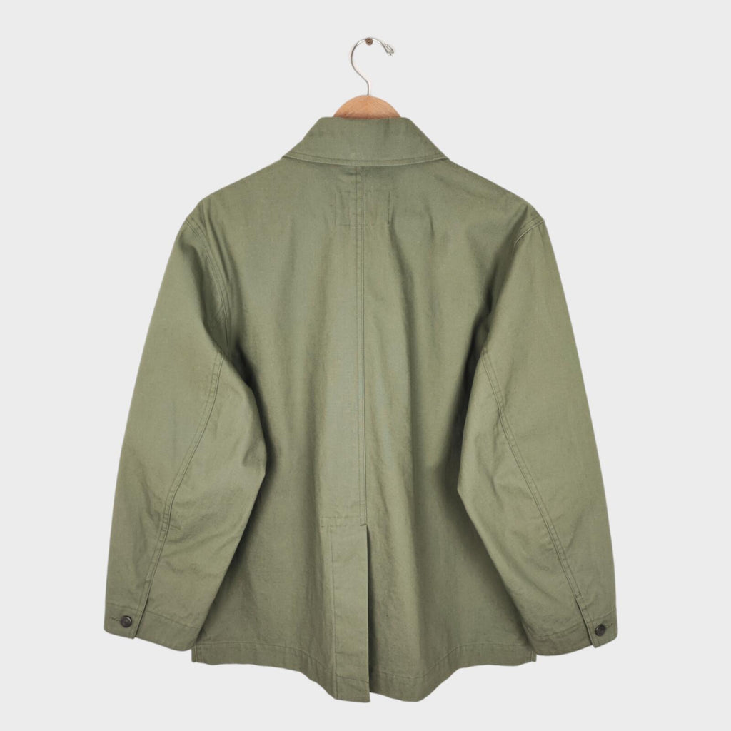 MHL MARGARET HOWELL Men's Light Green Heavyweight Cotton Chore Jacket