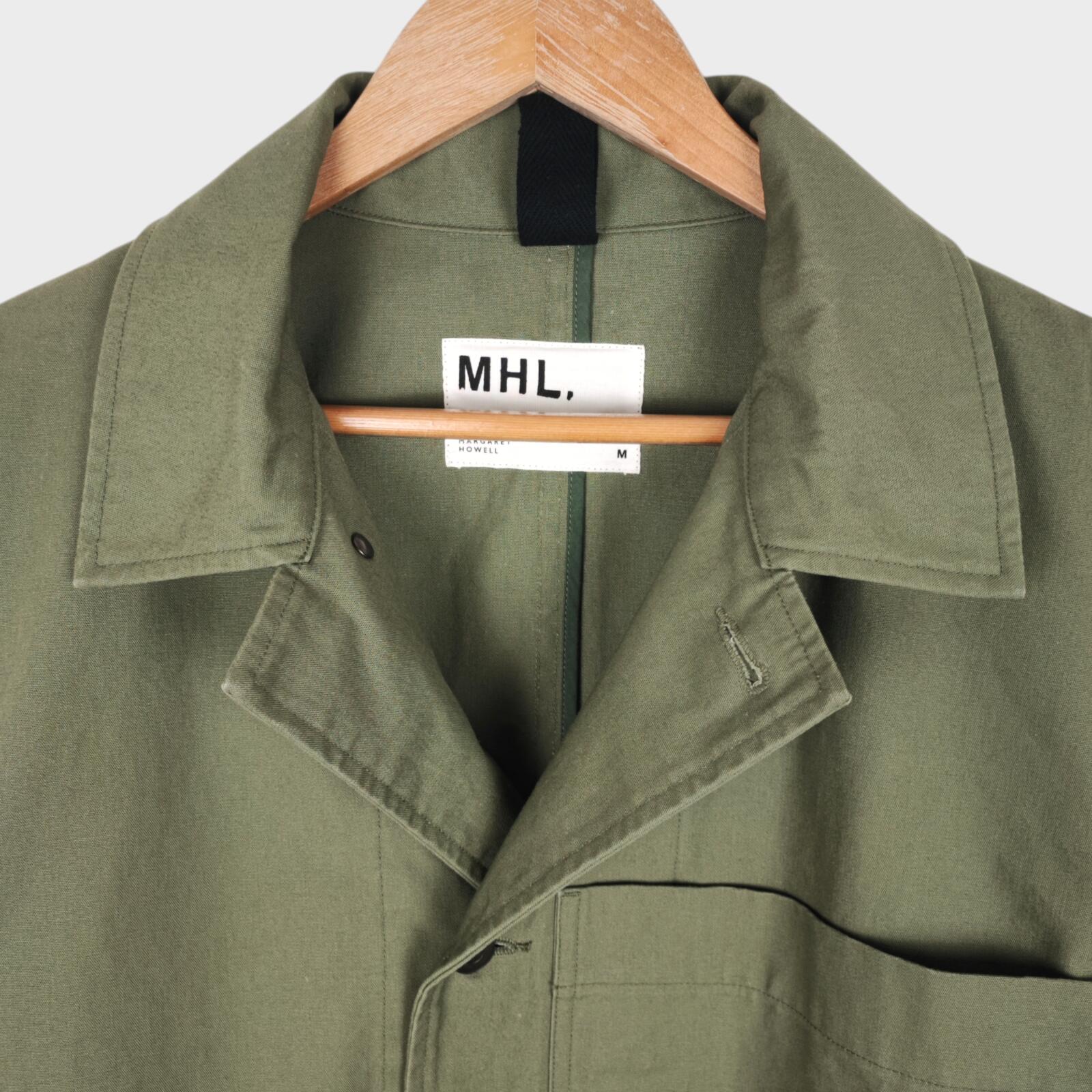 MHL MARGARET HOWELL Men's Light Green Heavyweight Cotton Chore Jacket