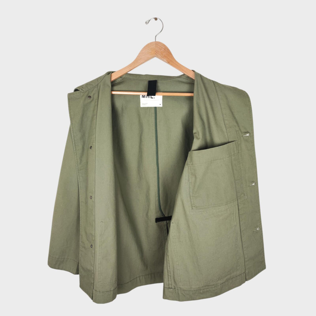 MHL MARGARET HOWELL Men's Light Green Heavyweight Cotton Chore Jacket