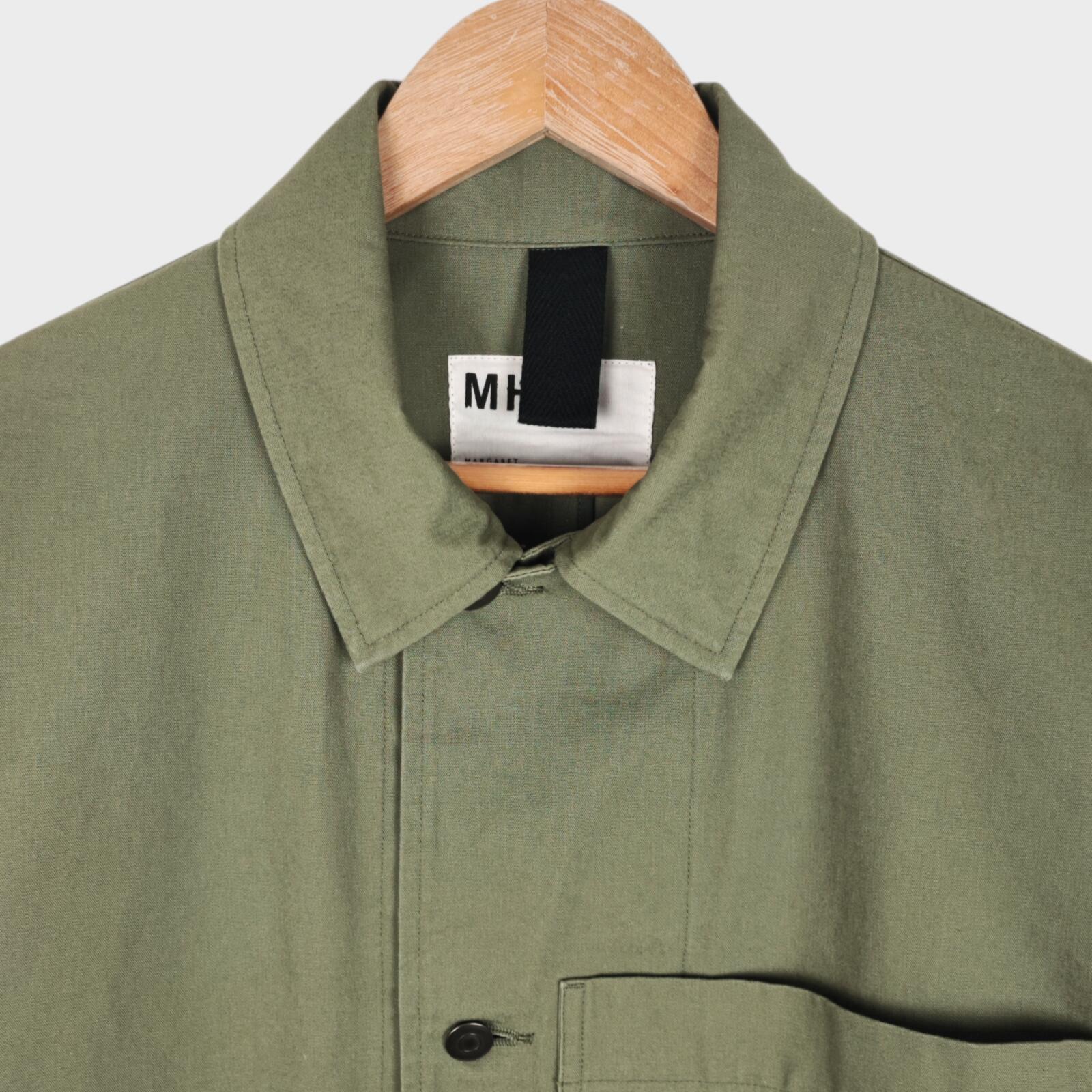MHL MARGARET HOWELL Men's Light Green Heavyweight Cotton Chore Jacket