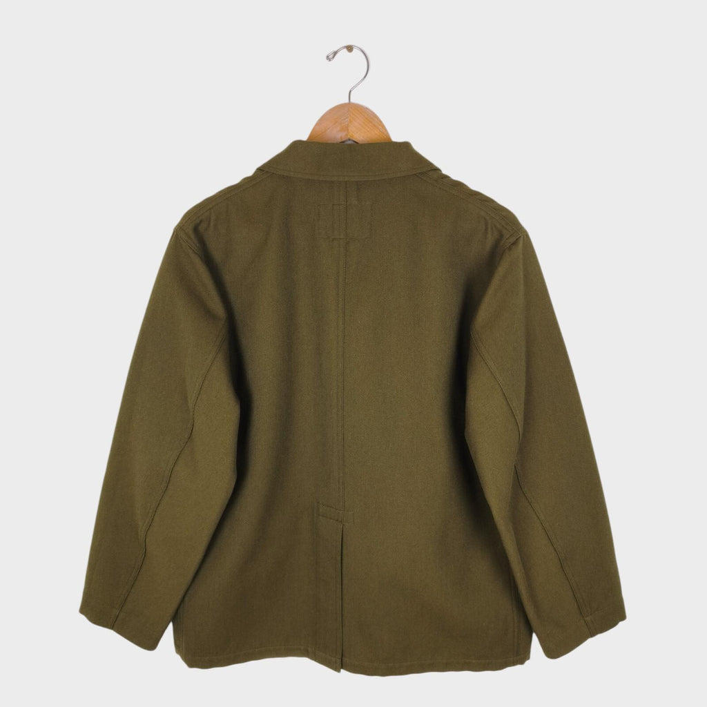 MHL MARGARET HOWELL Men's Olive Green Cotton/Wool Chore Blazer Jacket