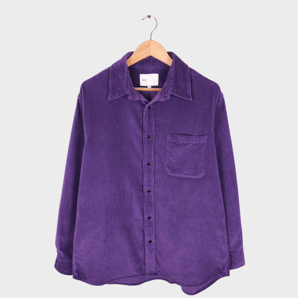 ADSUM Men's Purple Corduroy Relaxed Fit Overshirt