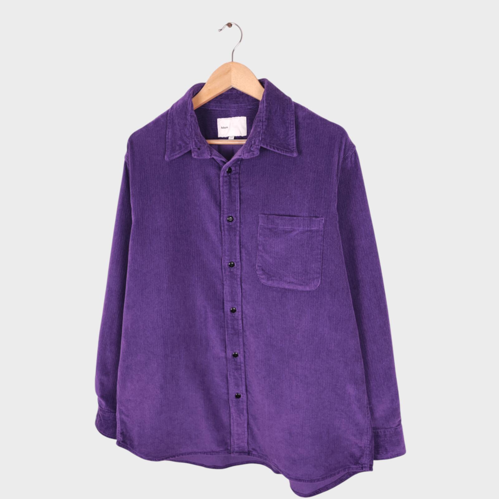 ADSUM Men's Purple Corduroy Relaxed Fit Overshirt