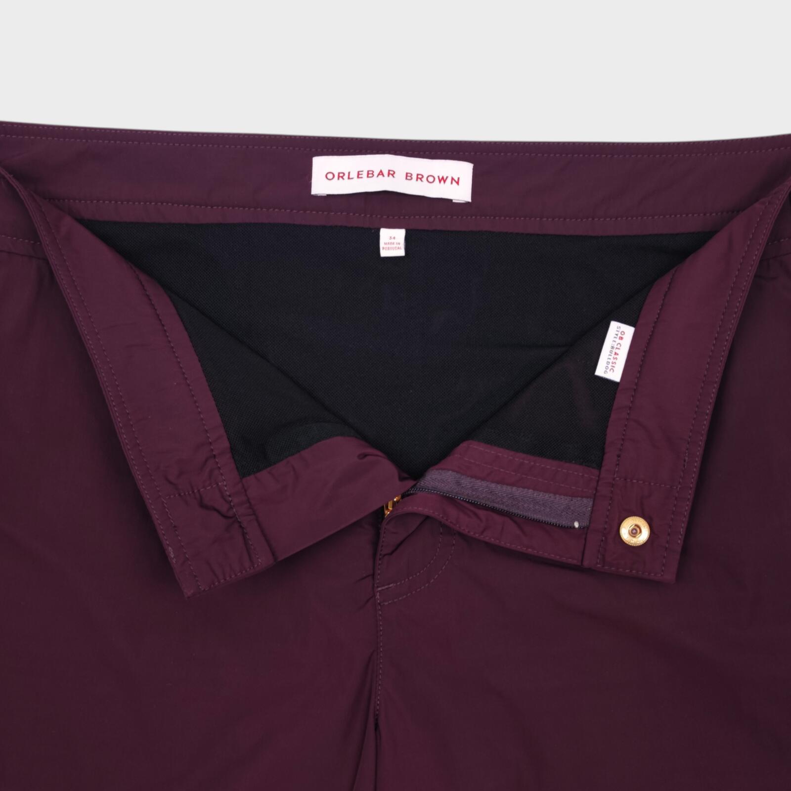 ORLEBAR BROWN Men's Burgundy Bulldog Swim Shorts