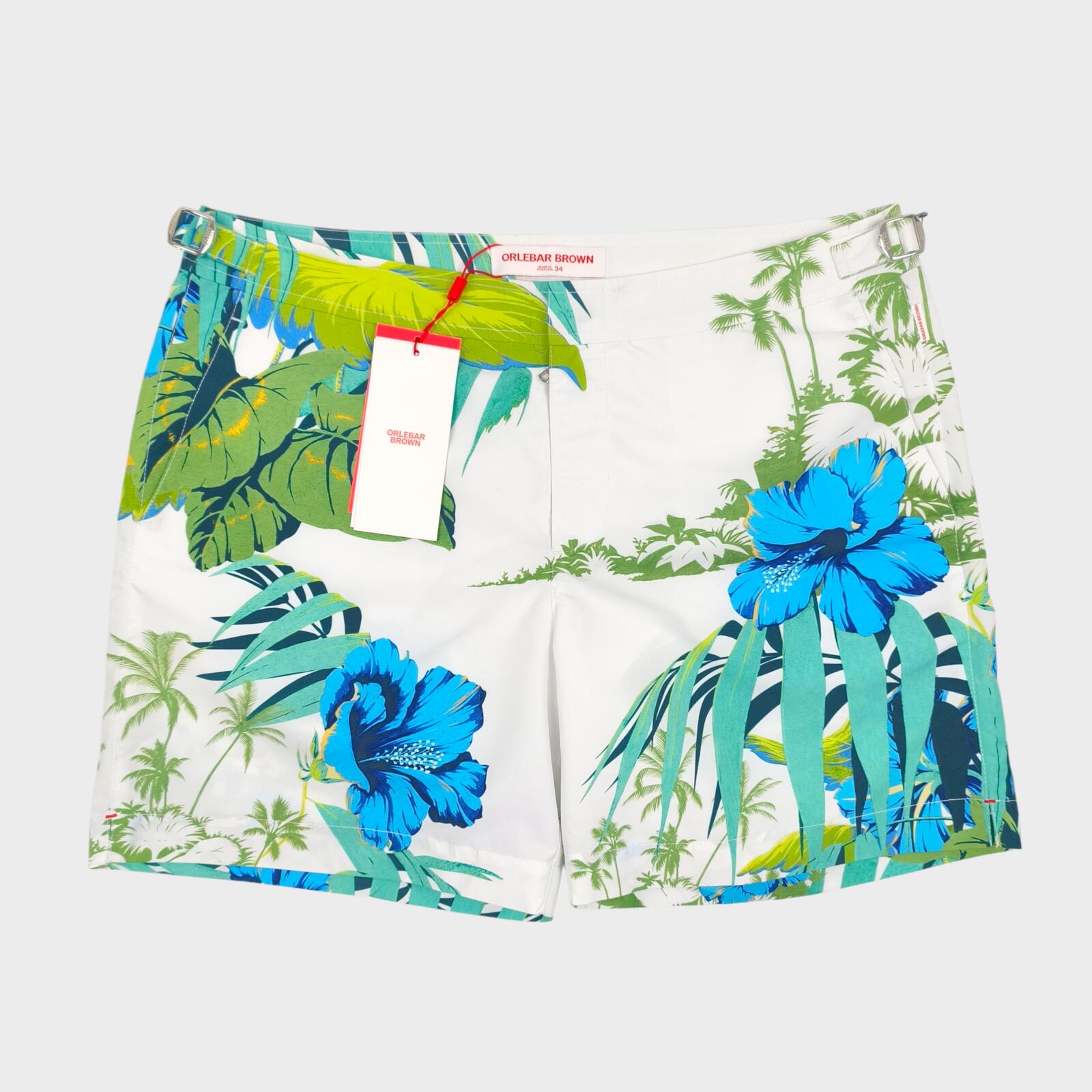 ORLEBAR BROWN Men's Floral Print Bulldog Islet Swim Shorts