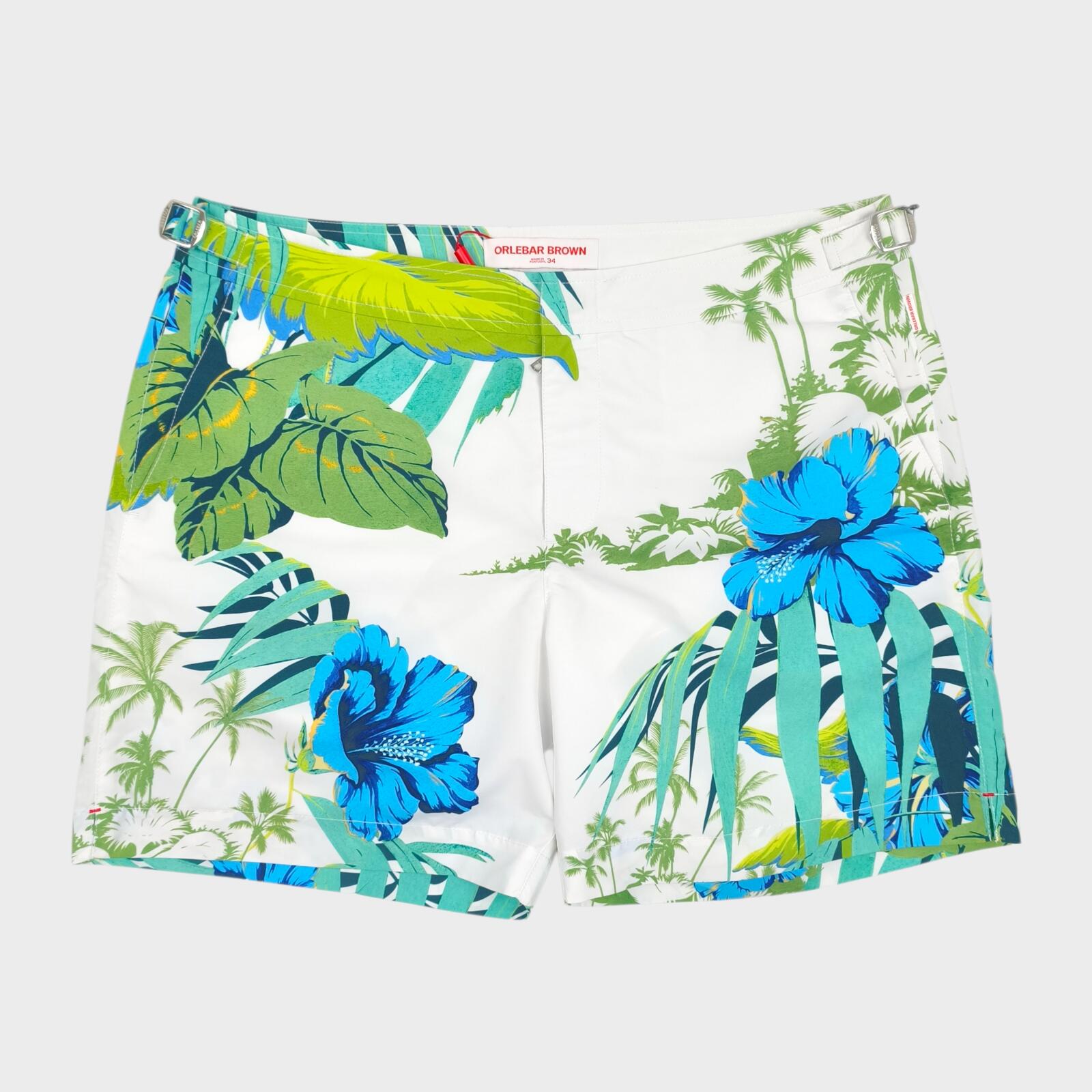 ORLEBAR BROWN Men's Floral Print Bulldog Islet Swim Shorts