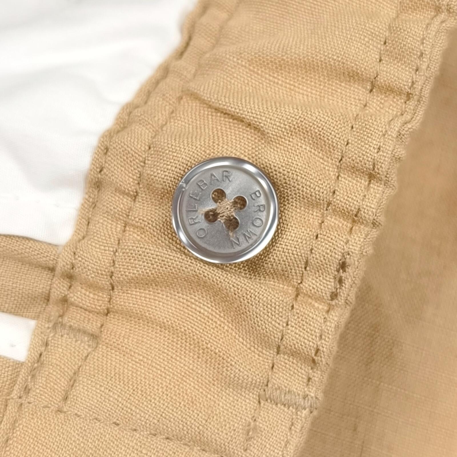 ORLEBAR BROWN Men's Beige 100% Linen Alex Shorts