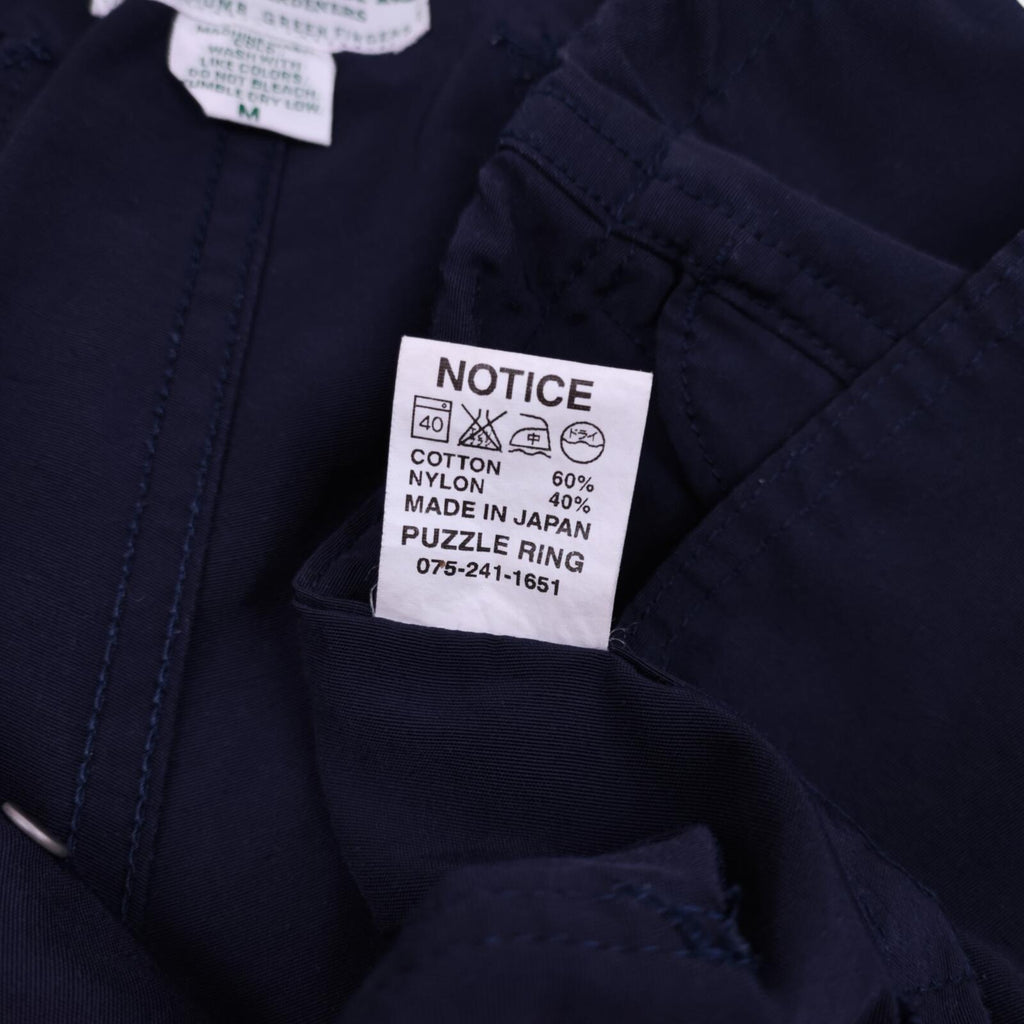 SASSAFRAS Men's Made in Japan Navy Fall Leaf Sprayer Cargo Shorts