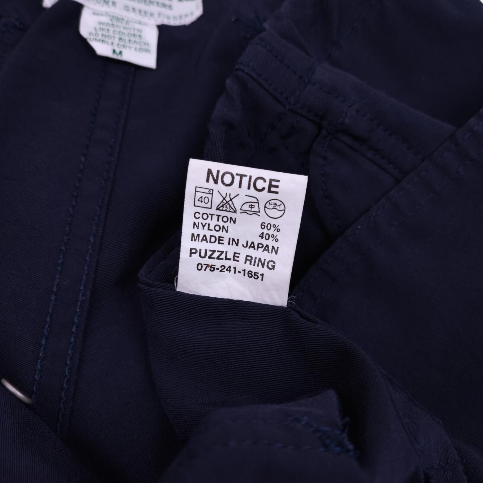 SASSAFRAS Men's Made in Japan Navy Fall Leaf Sprayer Cargo Shorts
